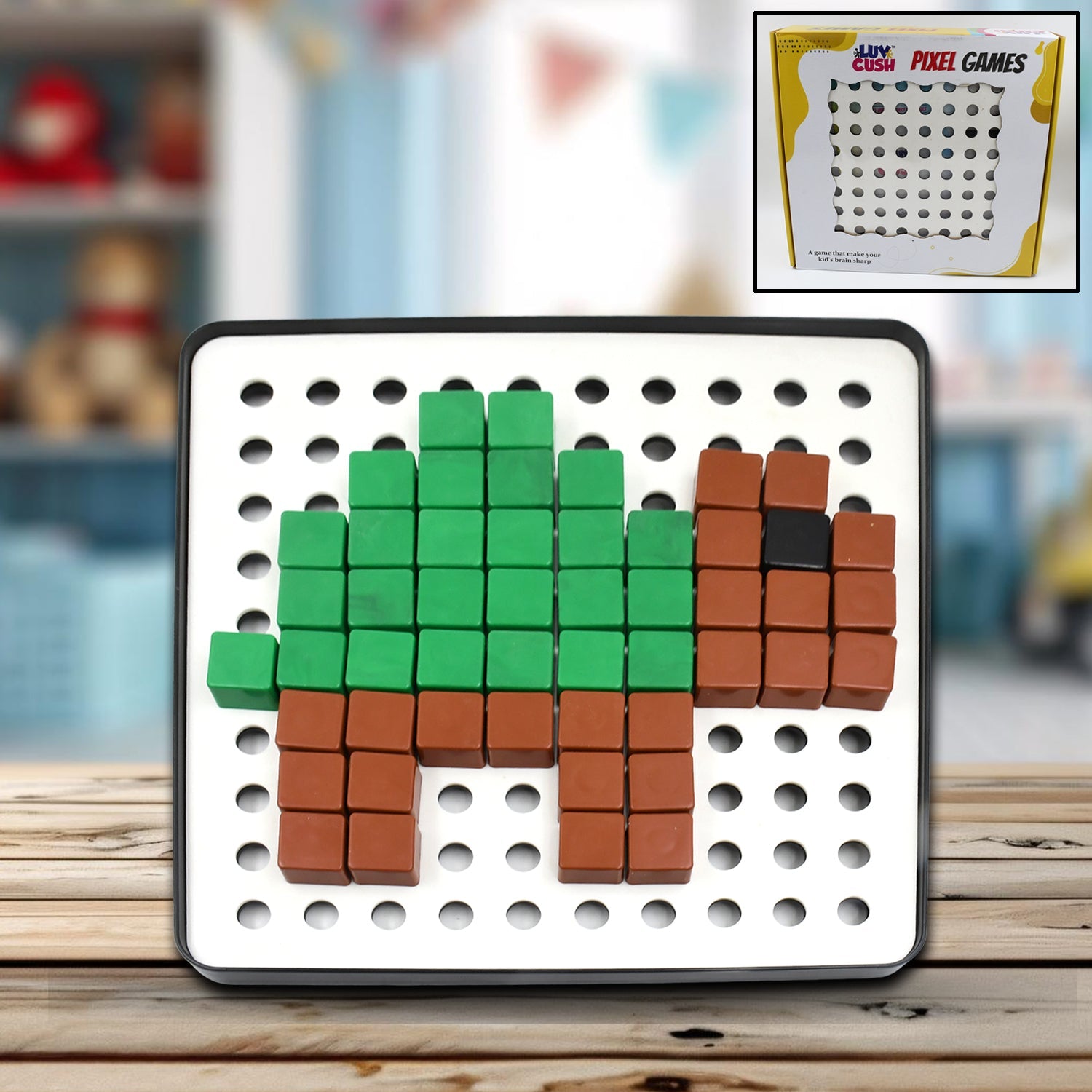Pixel Cubes Toy for Children Early Education, Pixel Game Educational Board Games Board, Birthday Gift for Kids, Learning Math Toy, Brain Games, Math Puzzle (Approx 180 Cubes With Pixel Board & Book) Pixel Cubes Toy for Children Early Education, Pixel Game Educational Board Games Board, Birthday Gift for Kids, Learning Math Toy, Brain Games, Math Puzzle (Approx 180 Cubes With Pixel Board & Book)